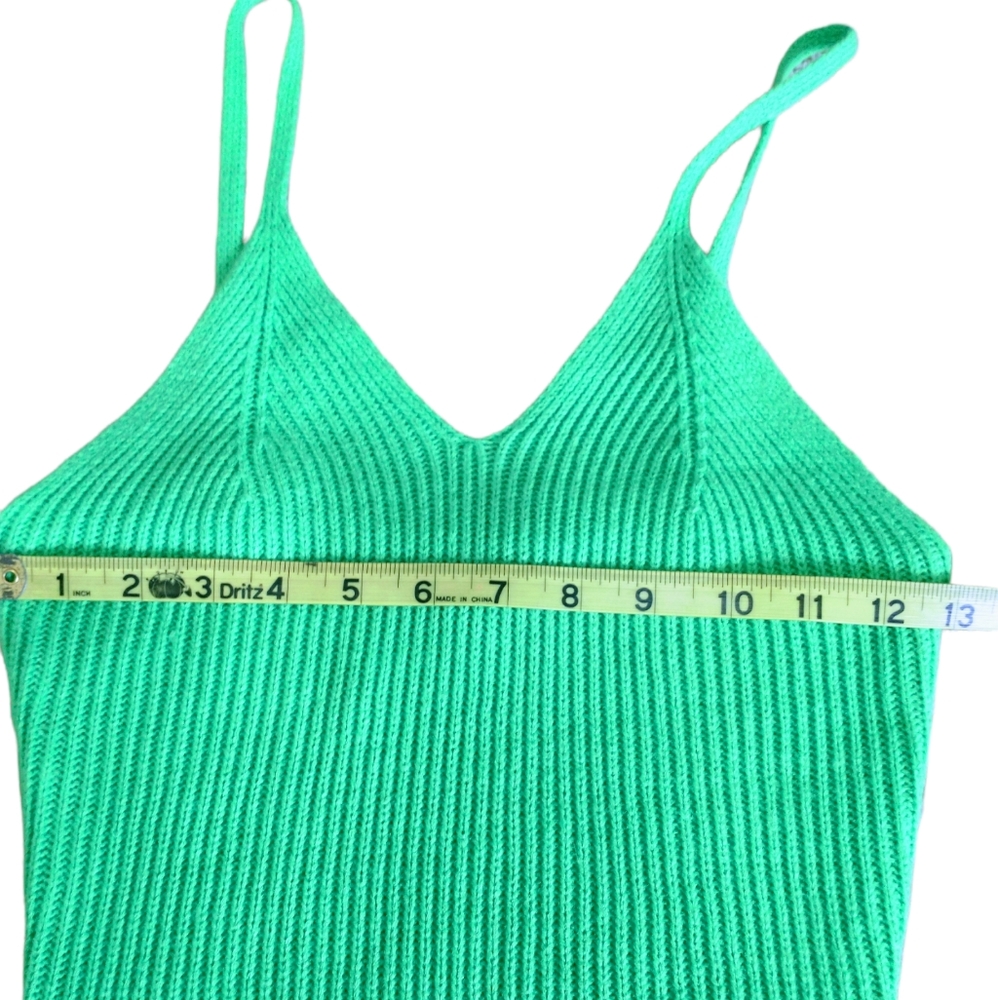 NWT Almost & Famous Green Knitted Dress - Picture 12 of 16